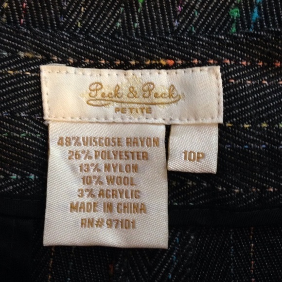 NWT Peck & Peck Gray Pants 10P - Picture 4 of 4